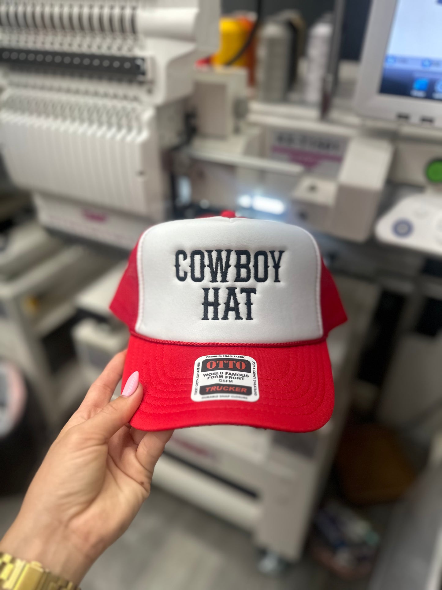 Cowboy hat embroidered hat