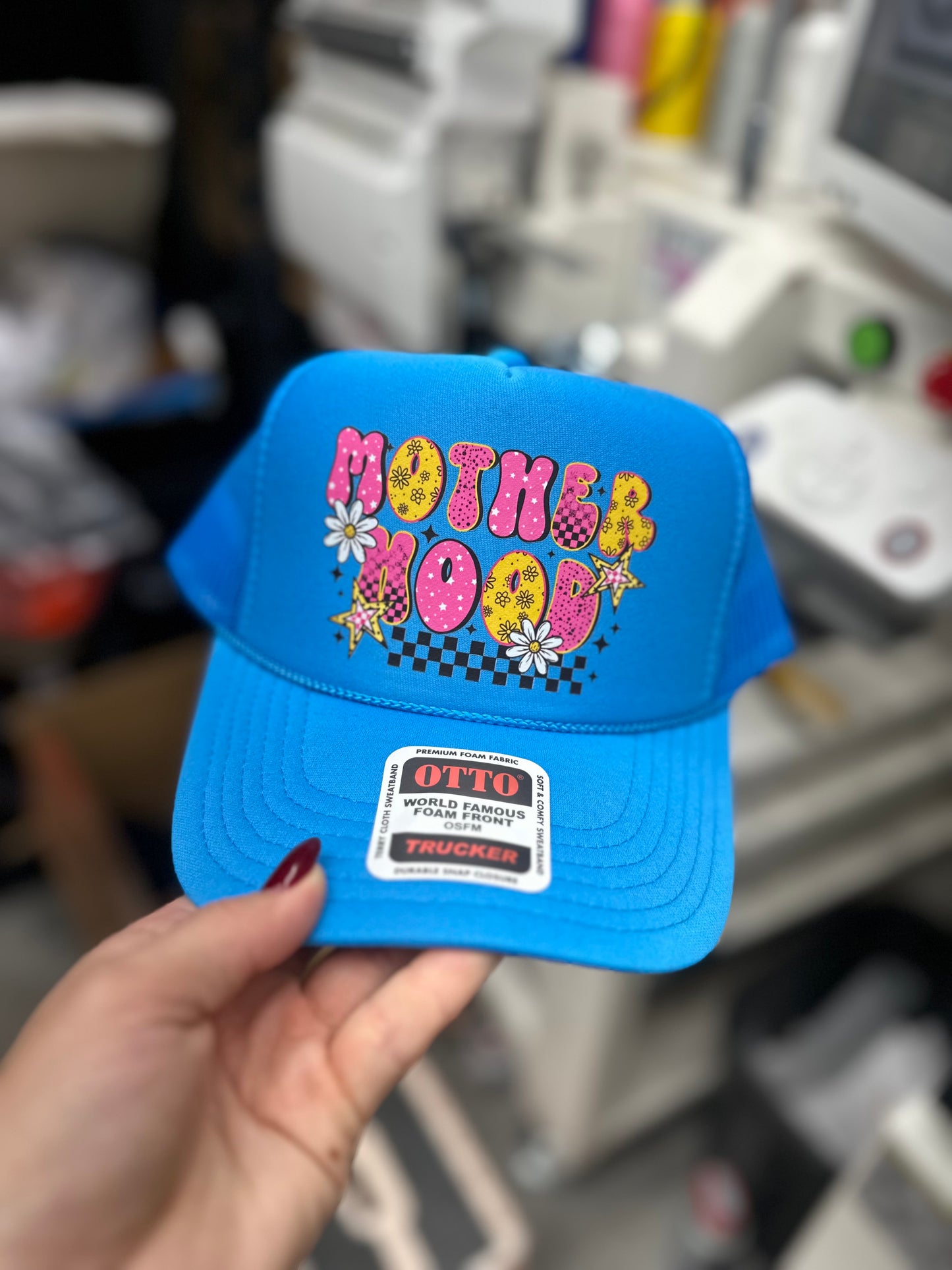 Mother hood trucker hat