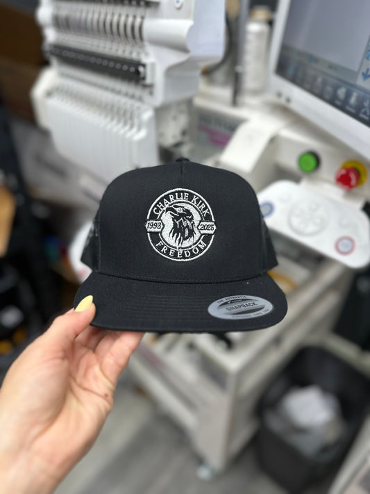 Charlie Kirk Eagle embroidered hat