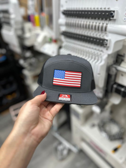 American flag PVC hat
