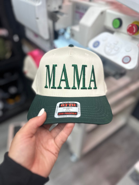 MAMA Puff embroidered trucker hat
