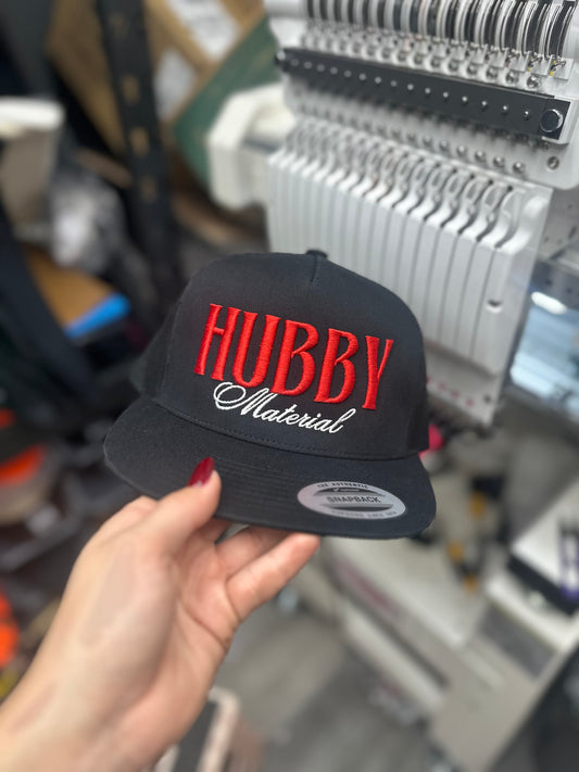 Hubby Material Puff embroidered hat