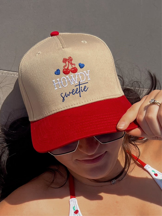 Howdy Sweetie embroidered hat