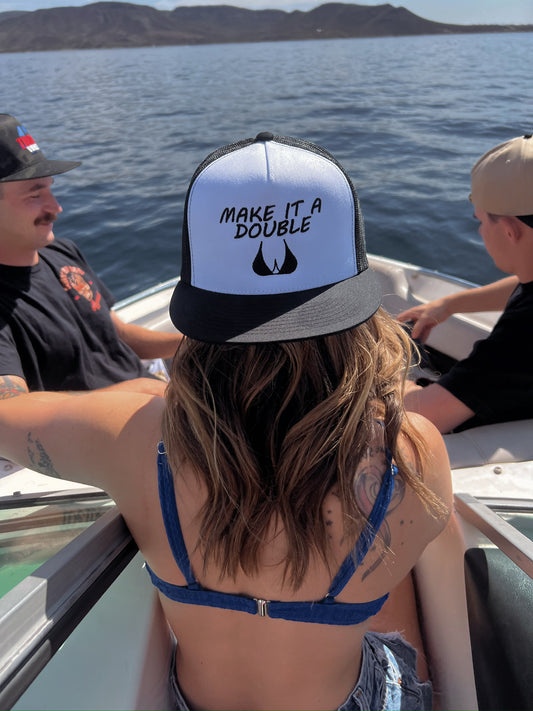 Make it a double embroidered hat