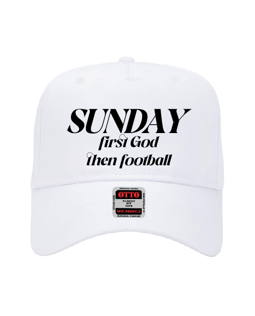 Sundays are for God and football embroidered hat