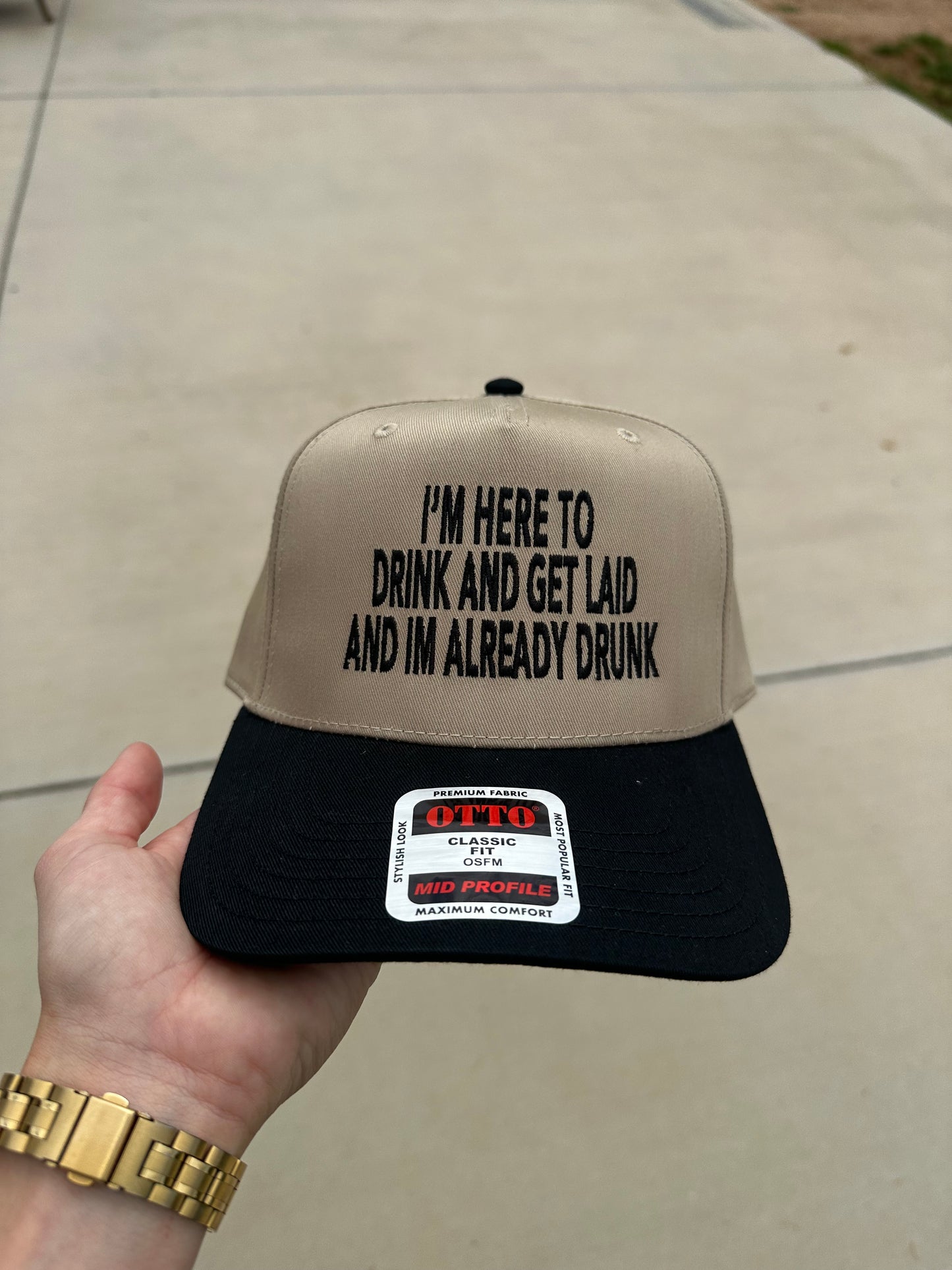 Custom embroidery design hat