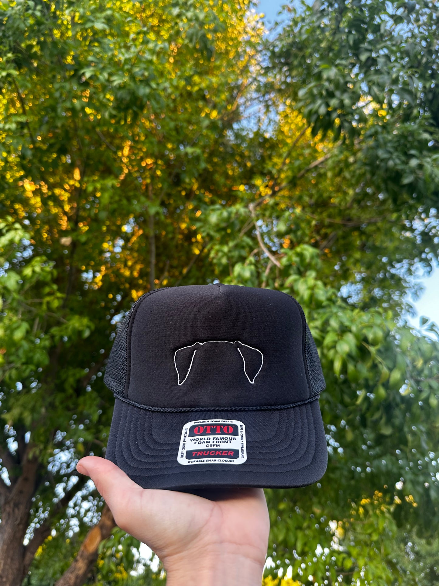 Dog ears embroidered hat