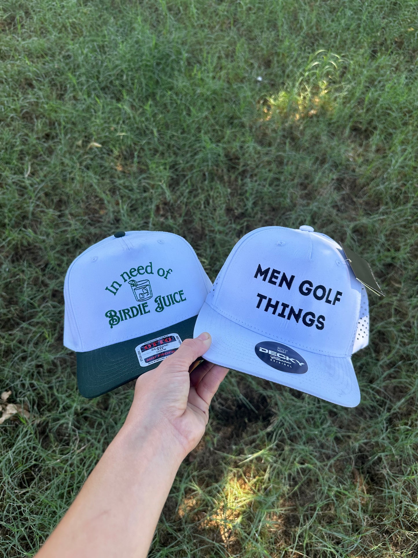 Men golf things embroidered trucker hat