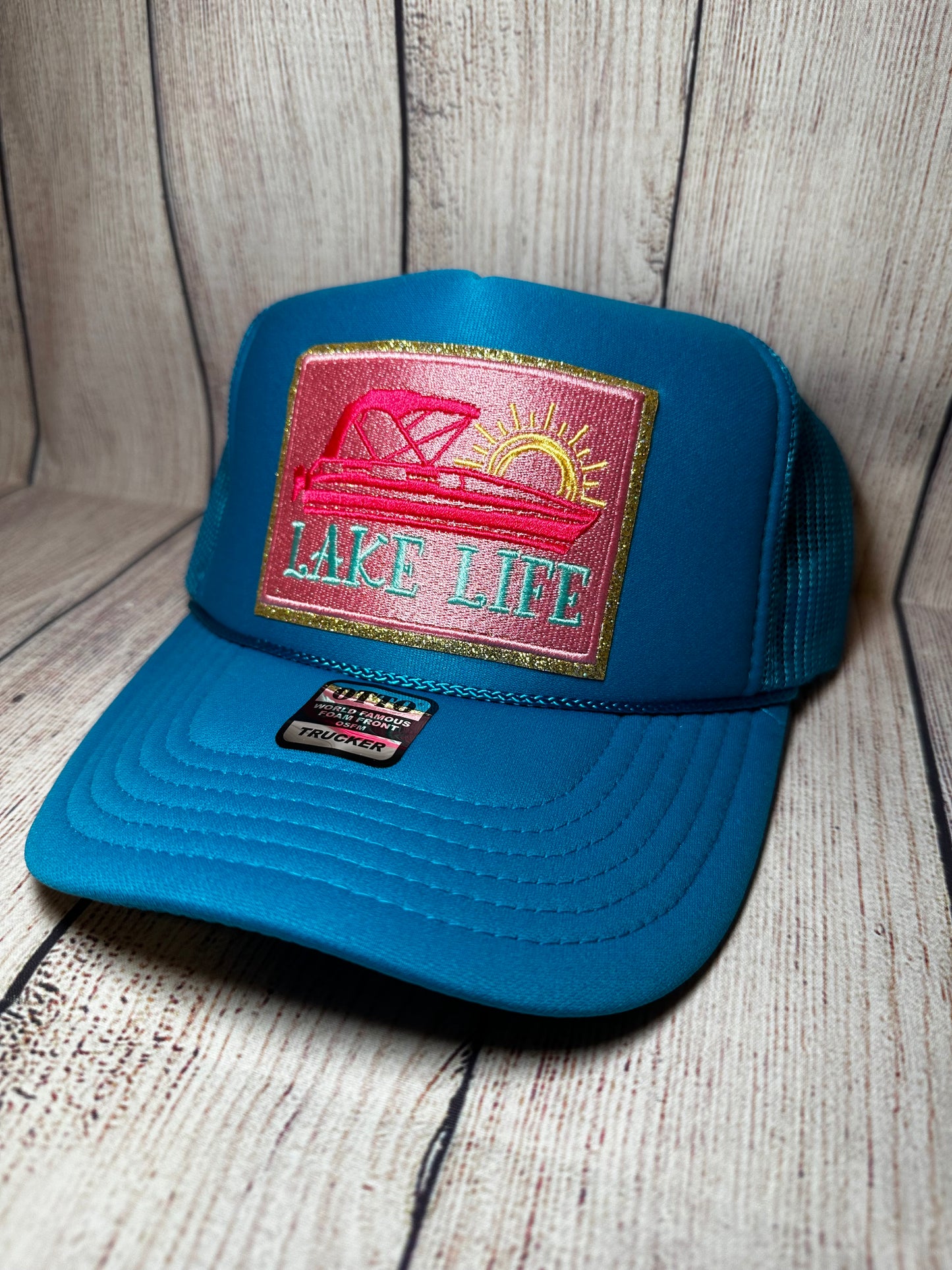 Lake life trucker hat