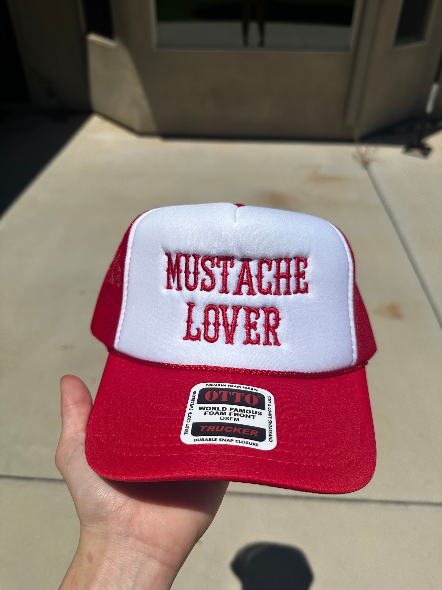 Mustache Lover embroidered hat