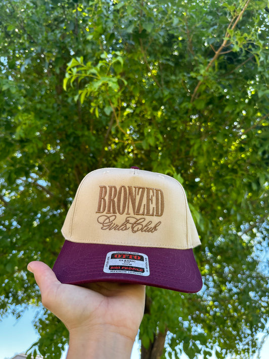 Bronzed Girl club embroidered hat