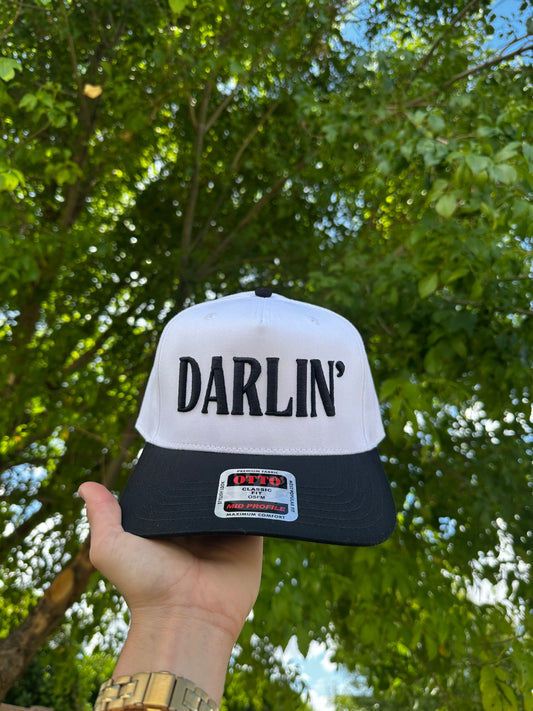Darlin’ puff embroidered trucker hat