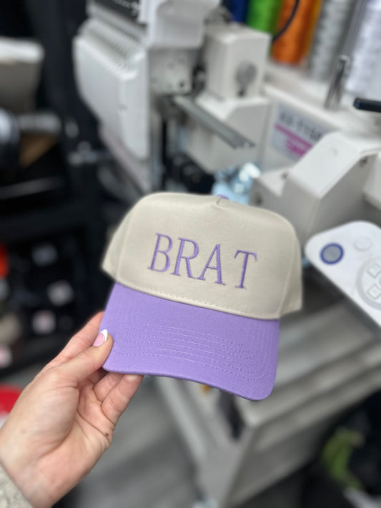 BRAT embroidered hat