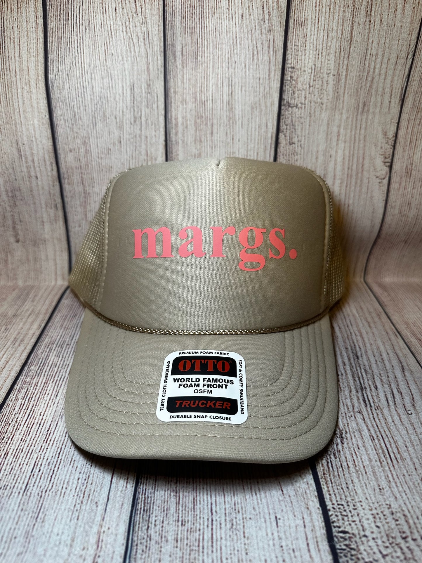 Margs. vinyl trucker hat