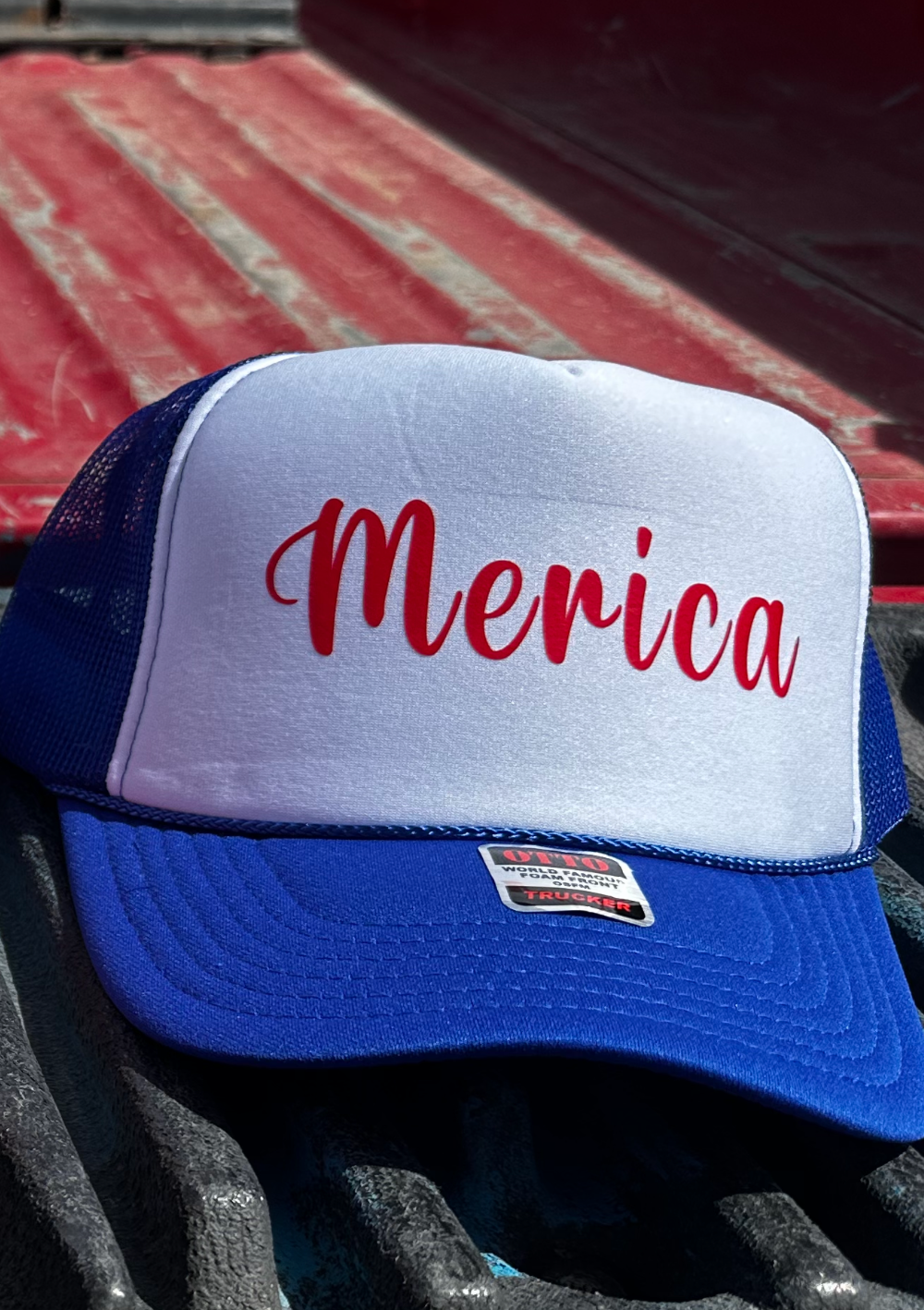 Merica vinyl foam trucker hat