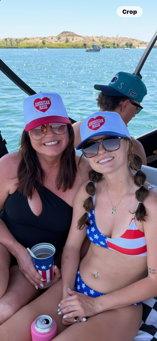 two women in a boat