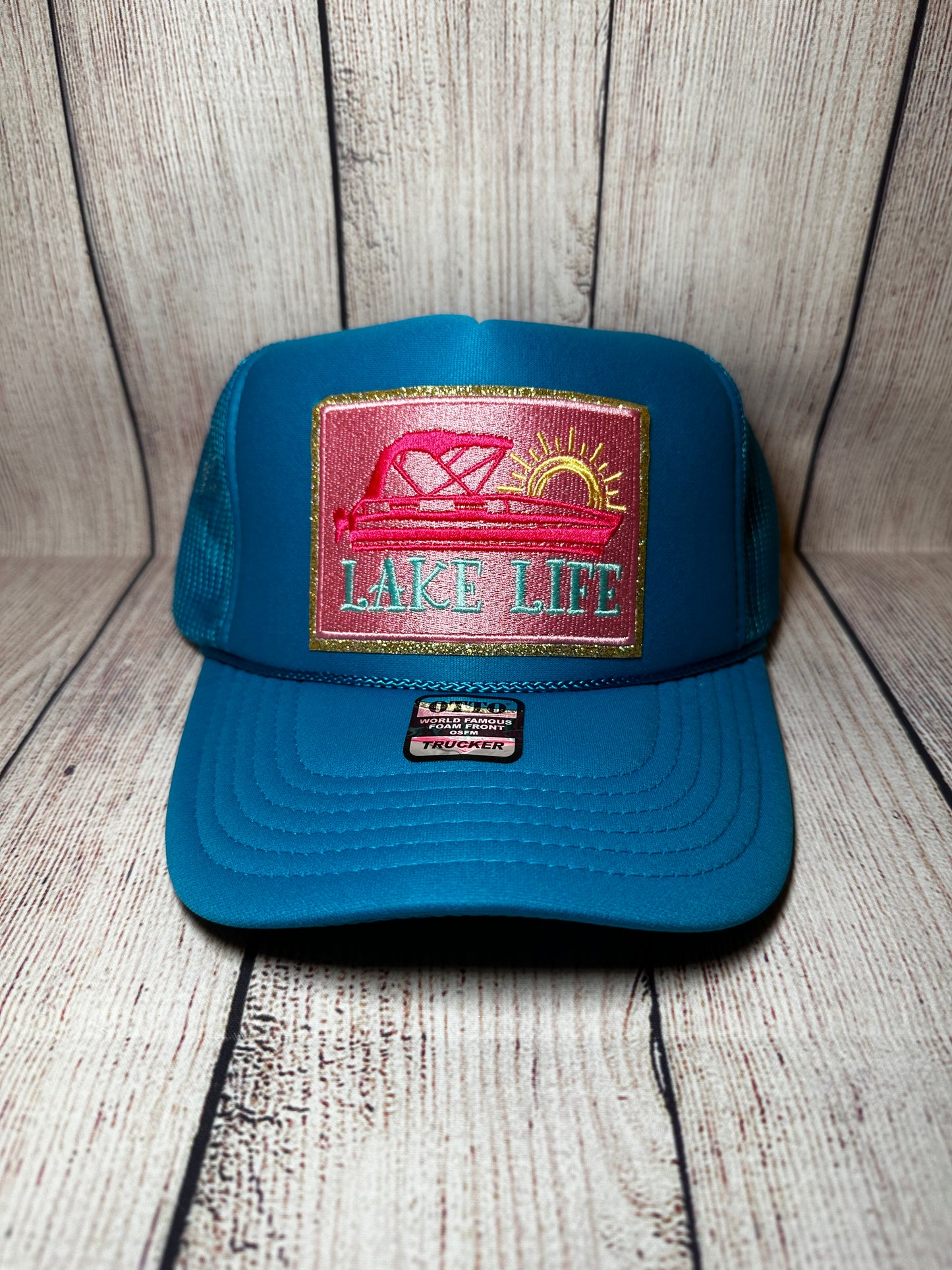 Lake life trucker hat