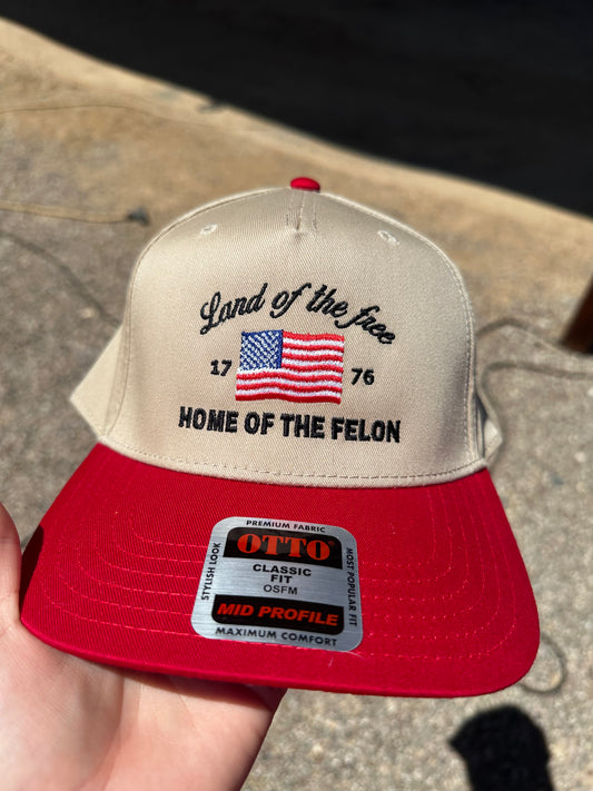 Land of the free slightly imperfect hat