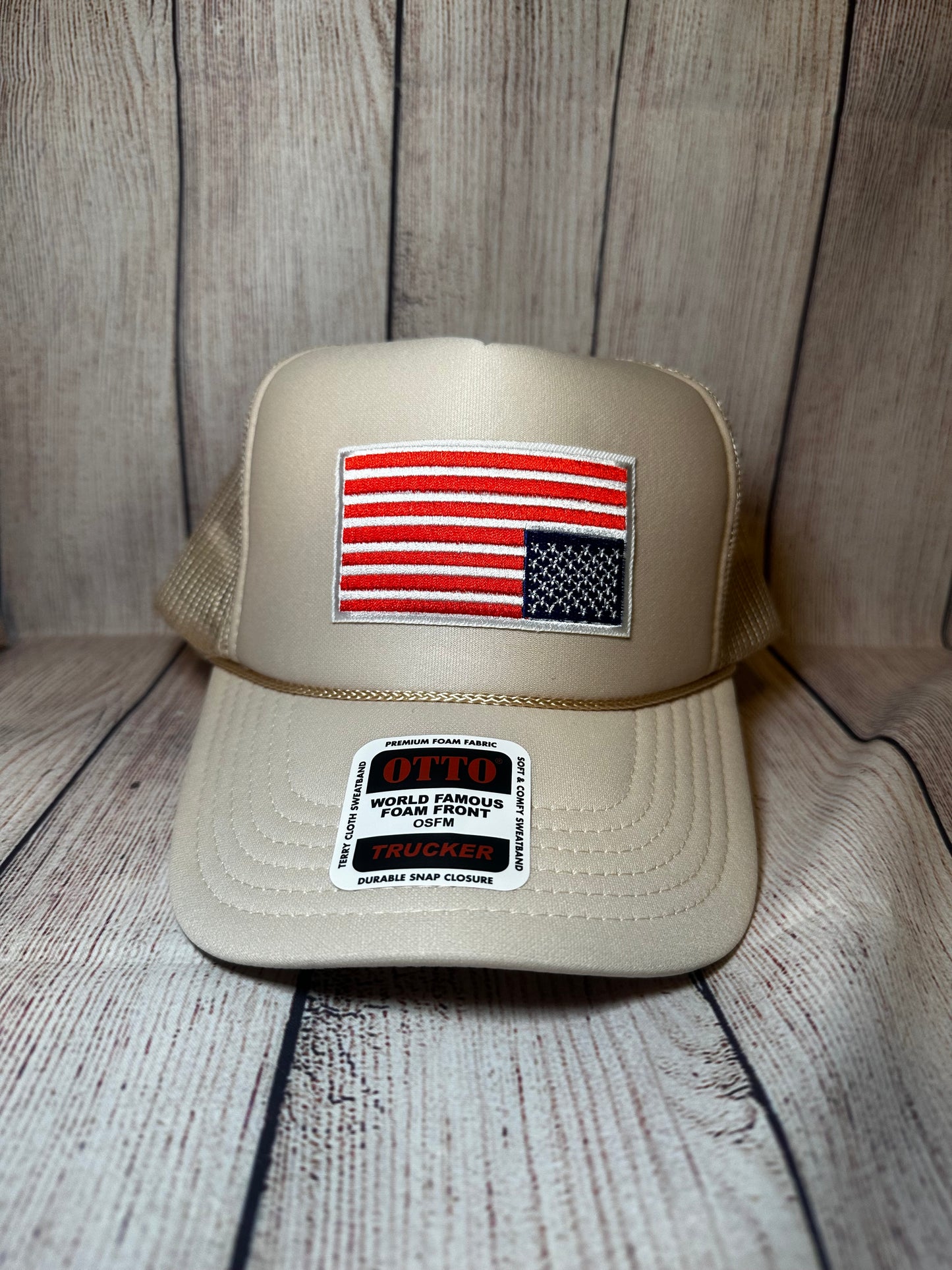 Upside Down American Flag hat