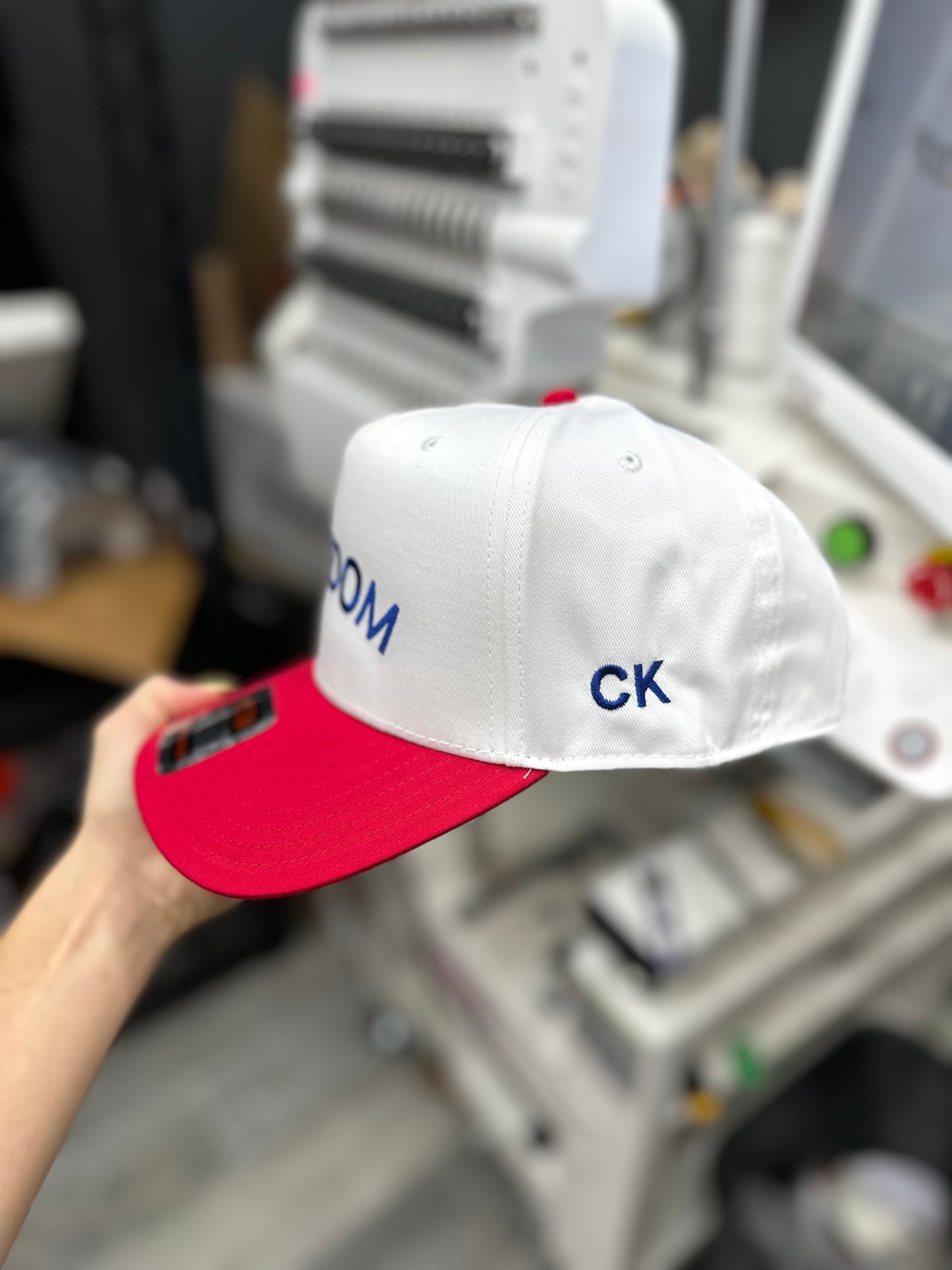 Freedom CK side embroidered hat