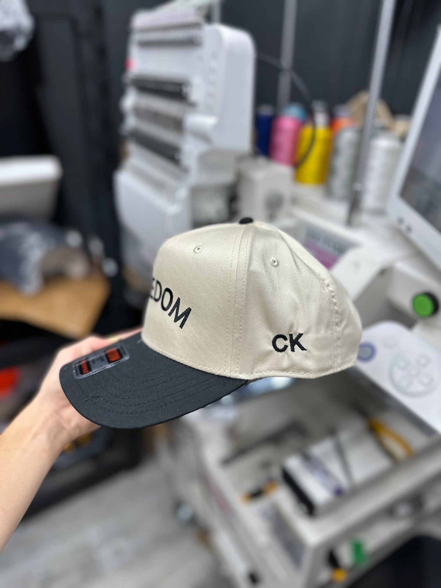 Freedom CK side embroidered hat