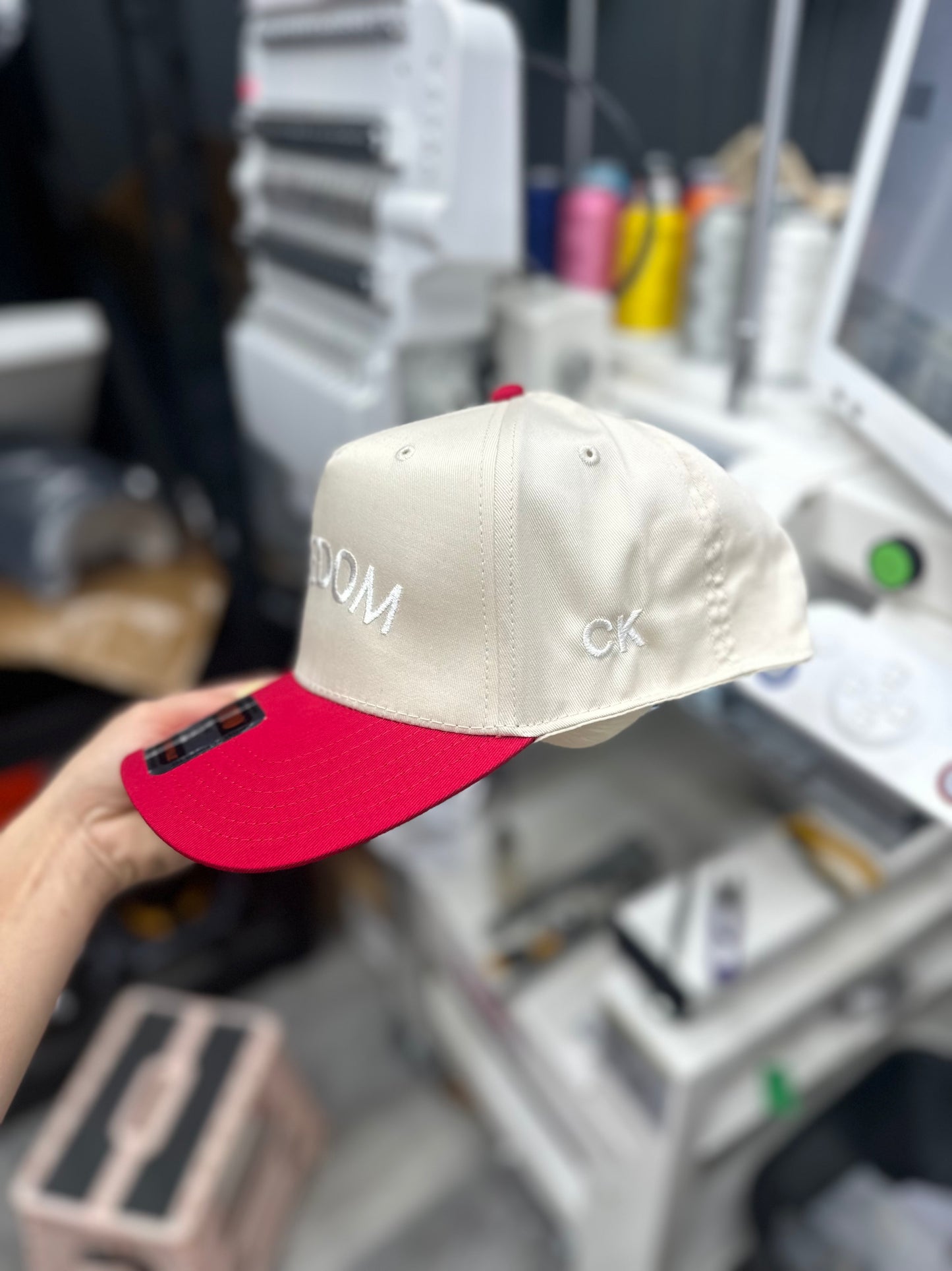 Freedom CK side embroidered hat