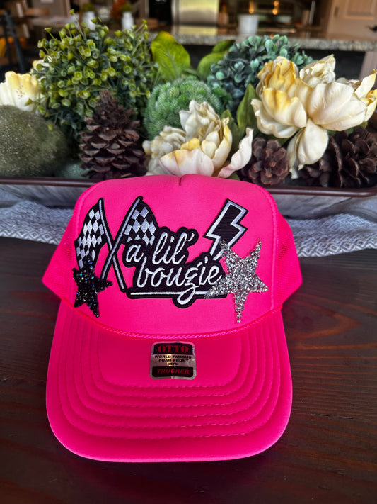 A lil bougie racing patch hat