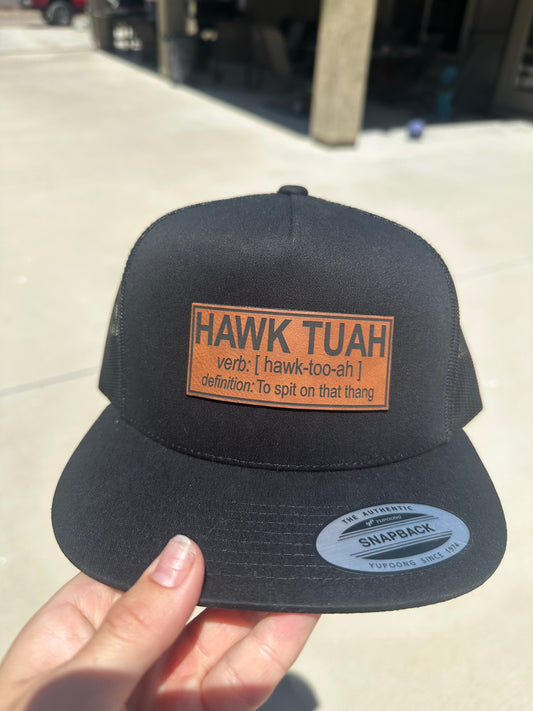 Hawk Tuah Leatherette Hat