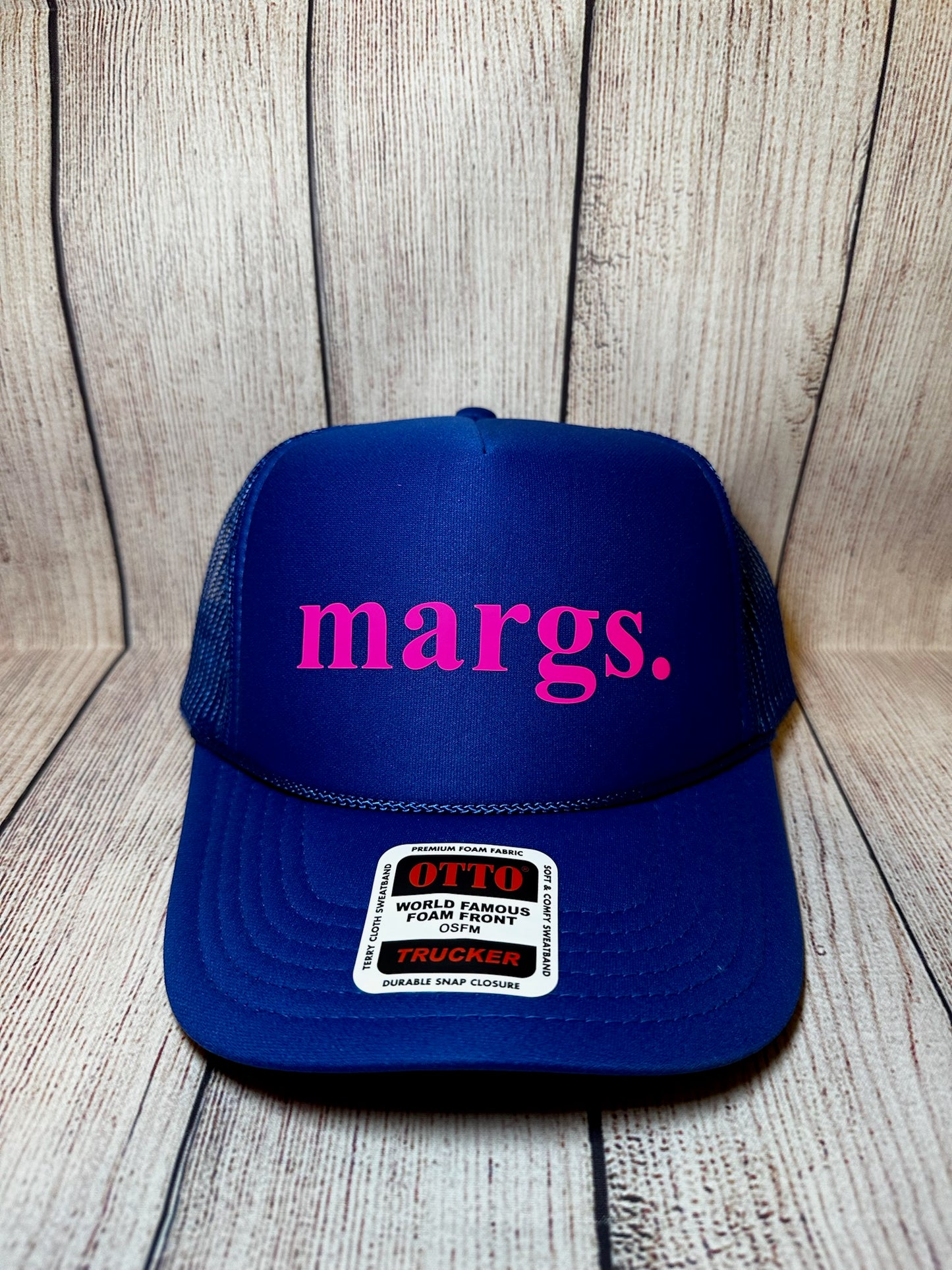 Margs. vinyl trucker hat