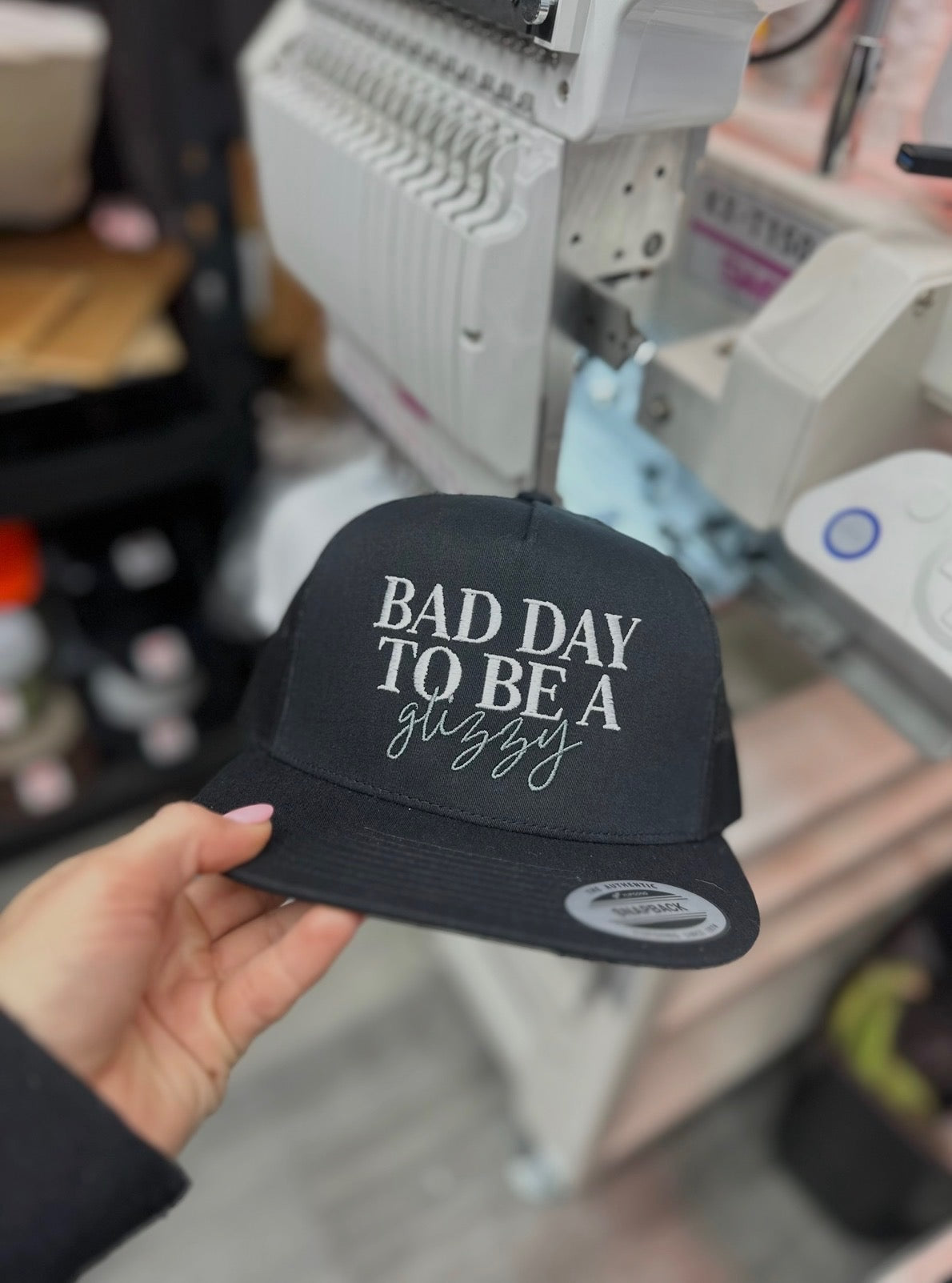 Bad day to be a glizzy embroidered hat