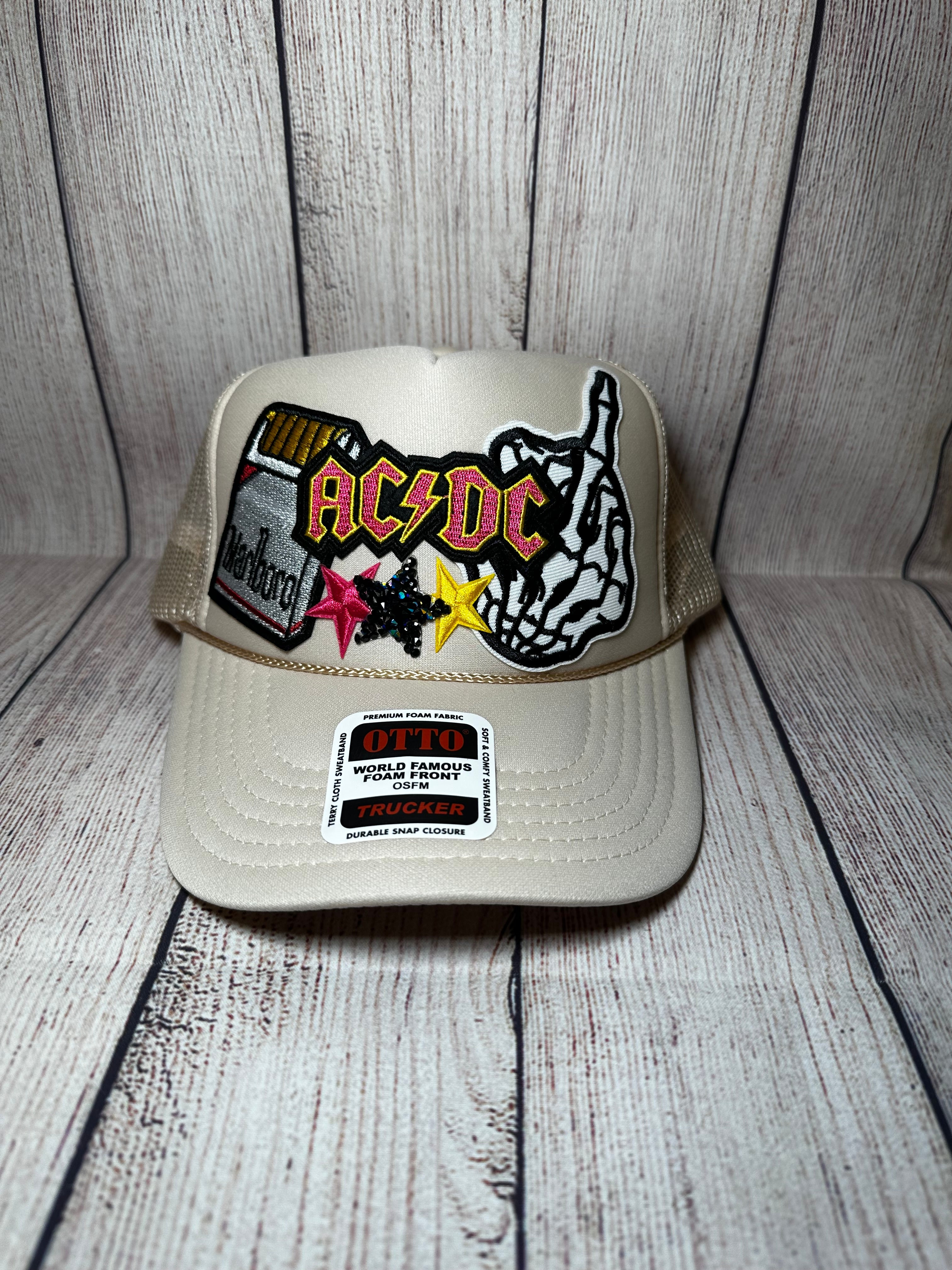 AC/DC trucker hat – Burnt By Bray LLC