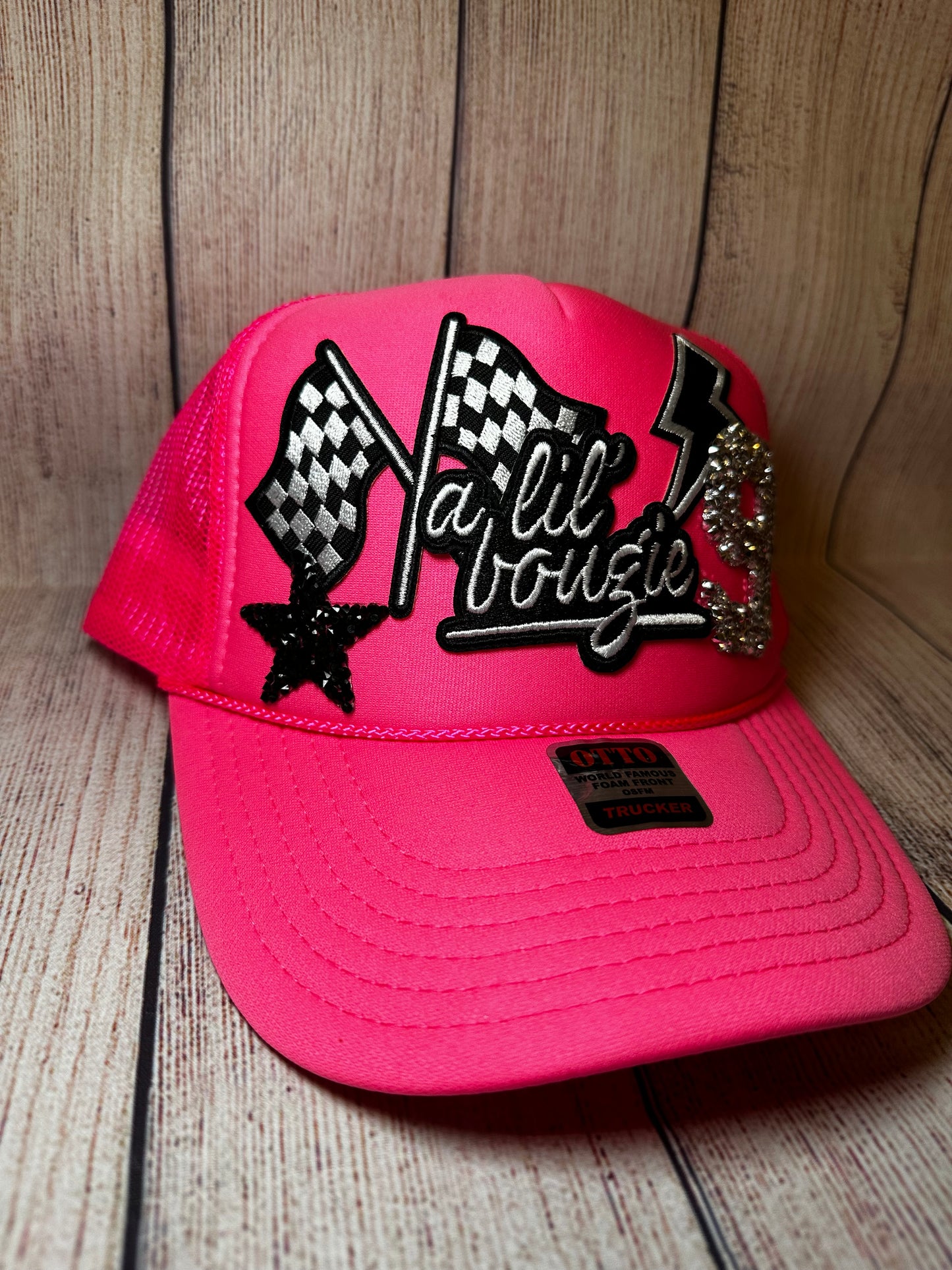 A lil bougie racing patch hat