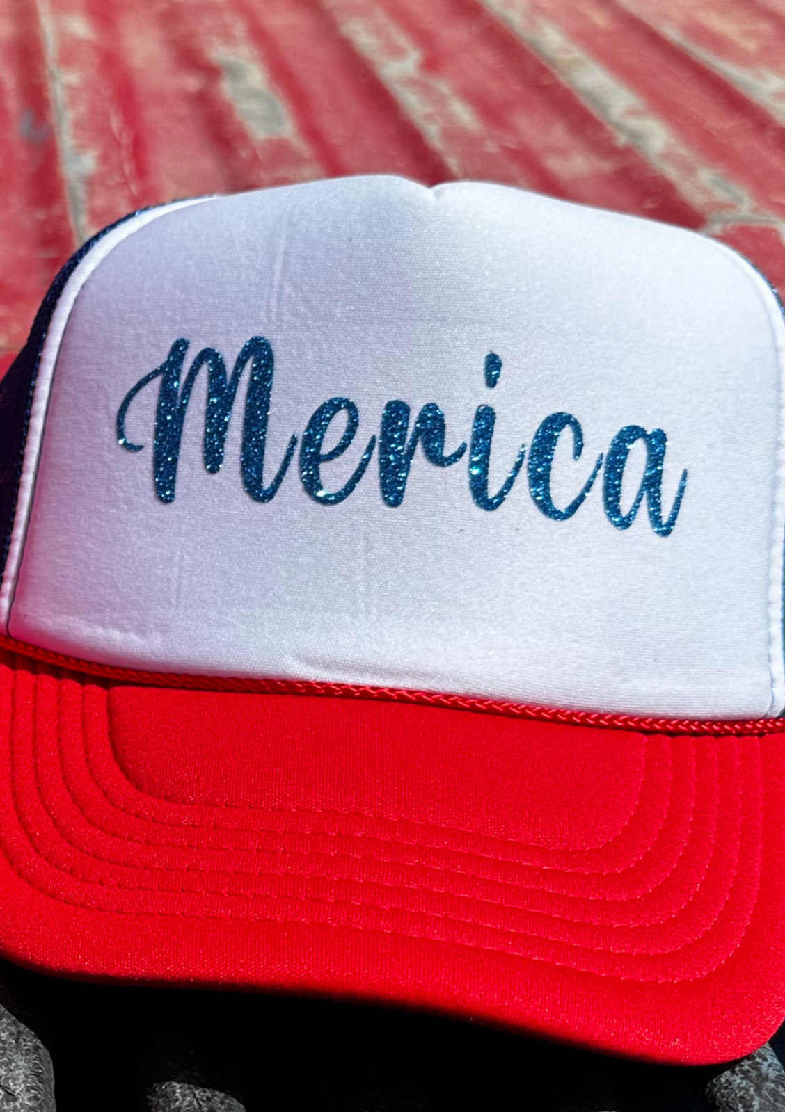 Merica vinyl foam trucker hat