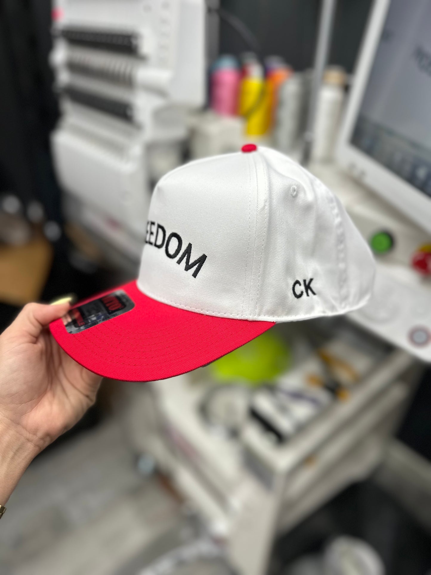 Freedom CK side embroidered hat