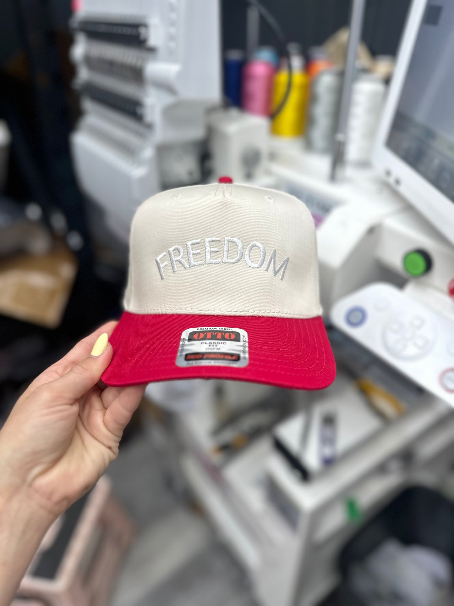 Freedom CK side embroidered hat