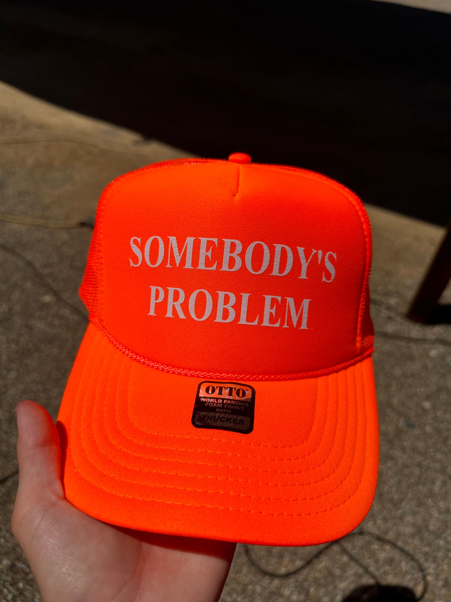 Somebody's Problem slightly imperfect hat