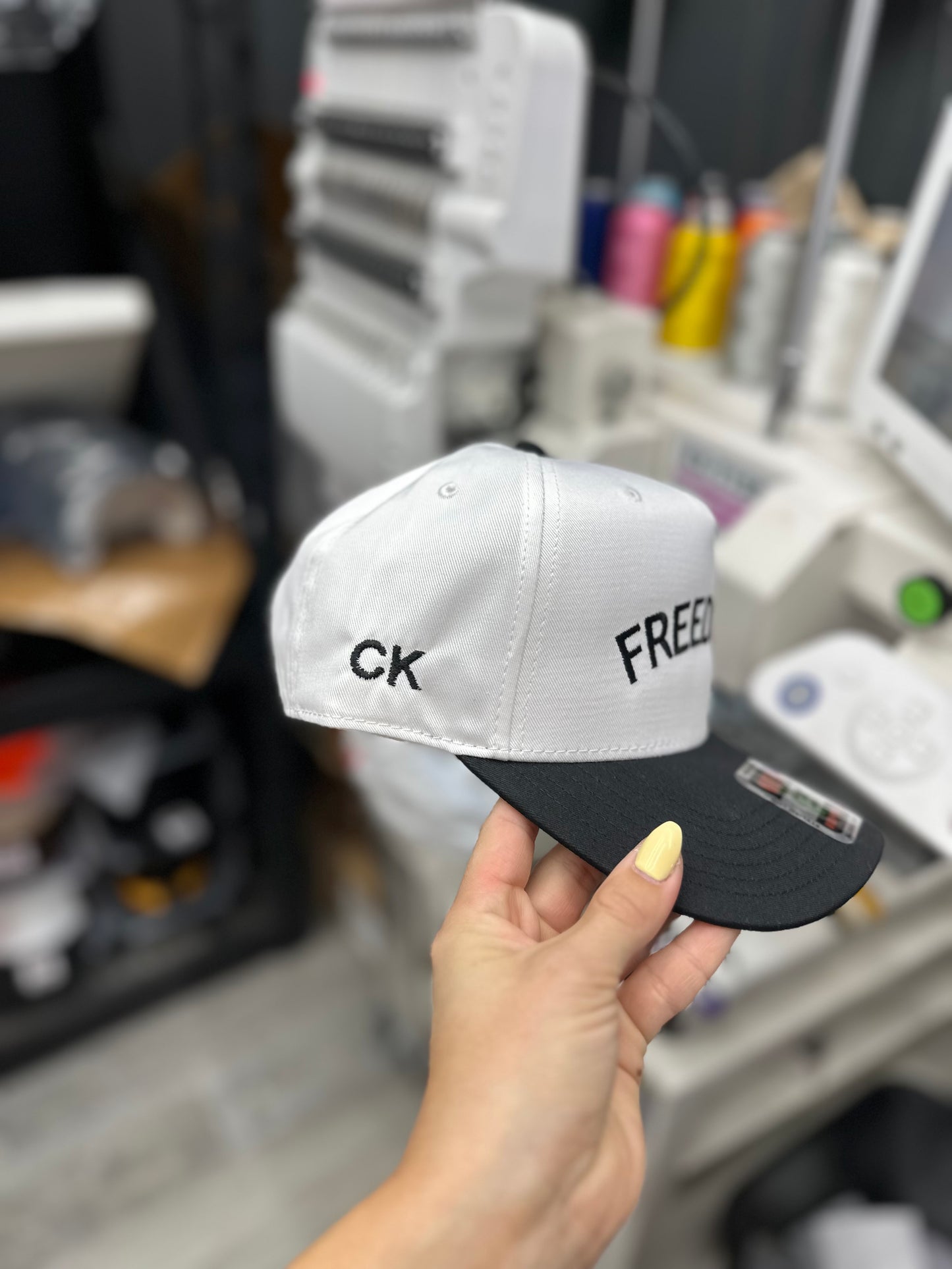 Freedom CK side embroidered hat
