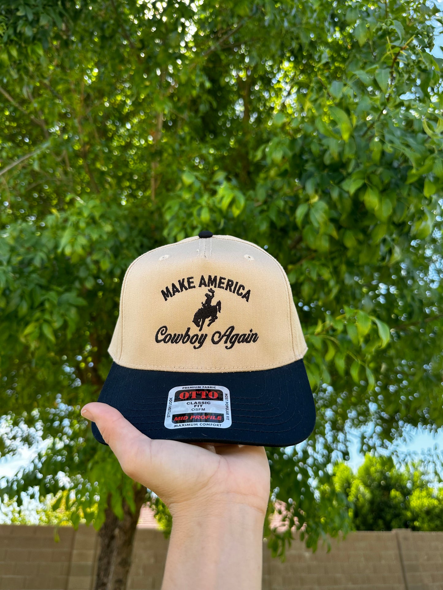 Make America Cowboy Again embroidered hat