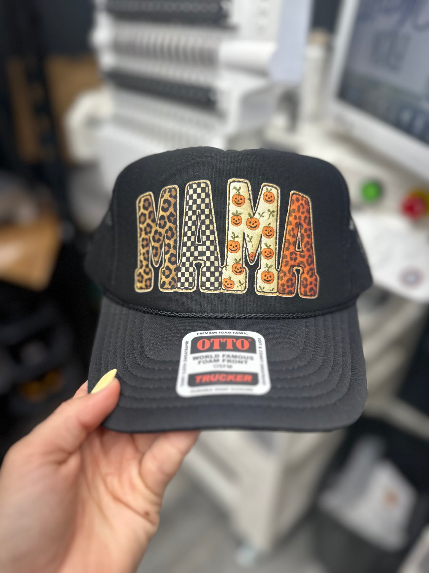 Fall Mama trucker hat
