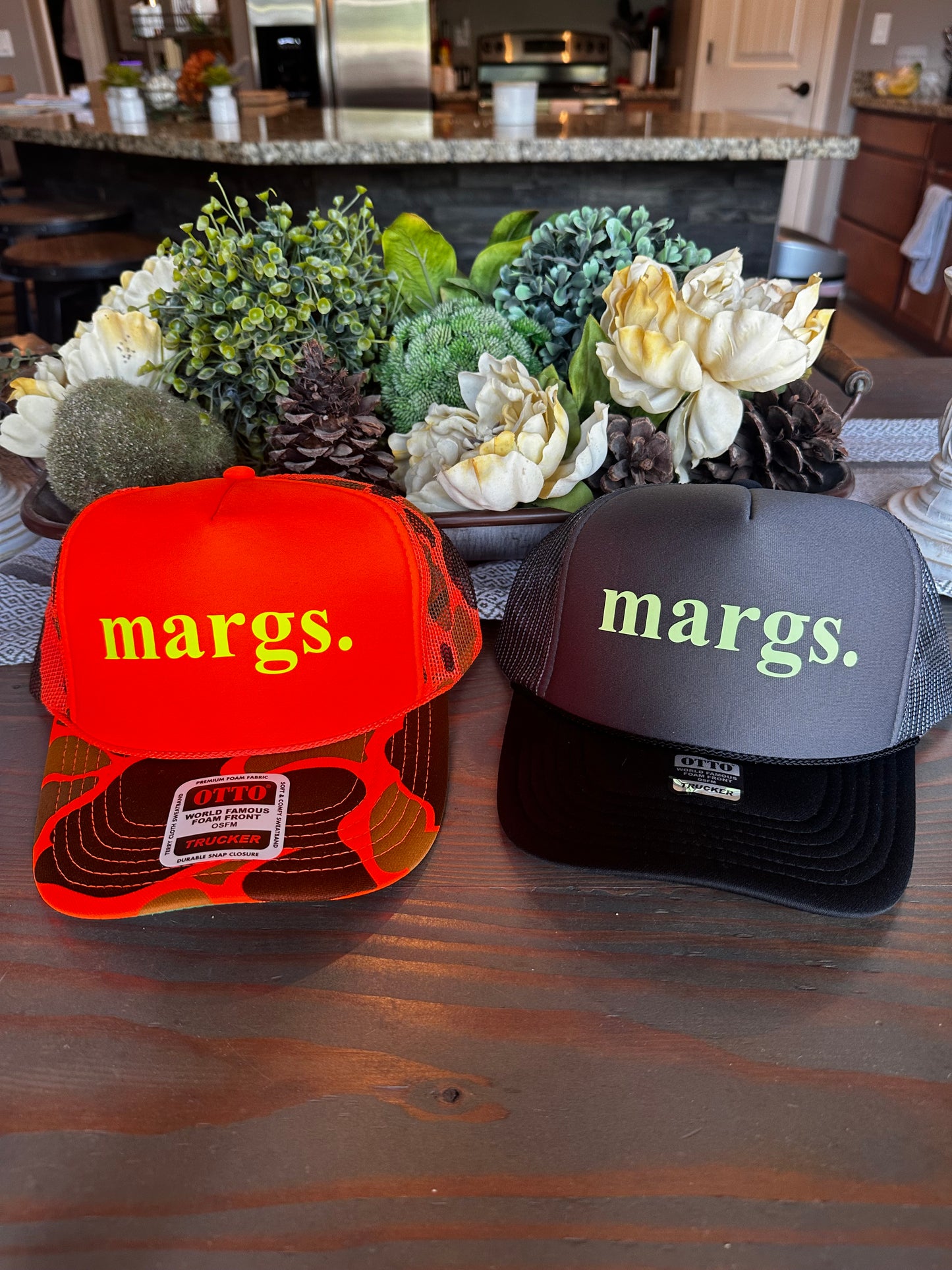 Margs. vinyl trucker hat