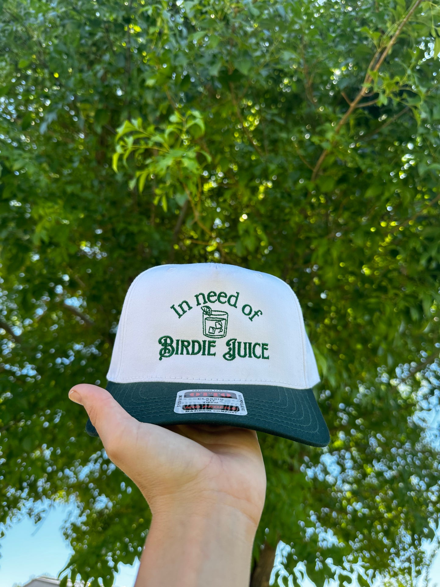 Birdie juice embroidered trucker hat