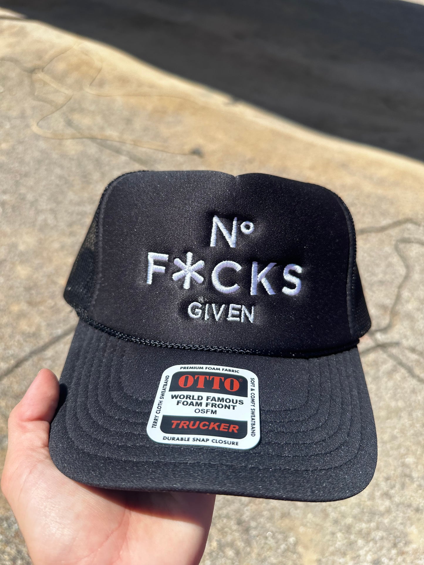 No F*cks Given slightly imperfect hat