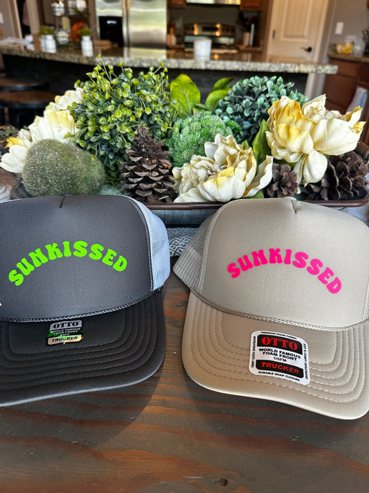 Sunkissed vinyl trucker hat