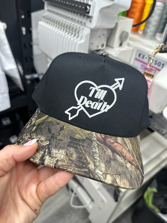 Till Death puff vinyl trucker hat