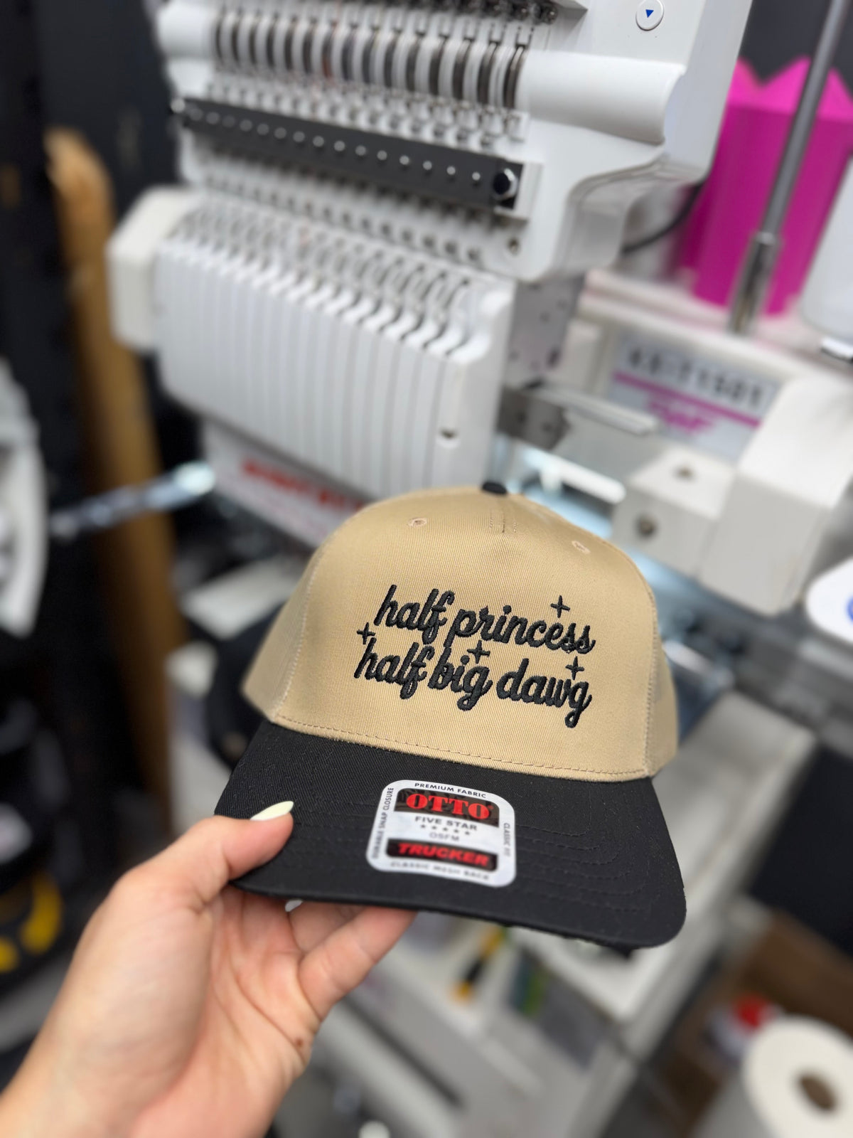 a person holding a hat