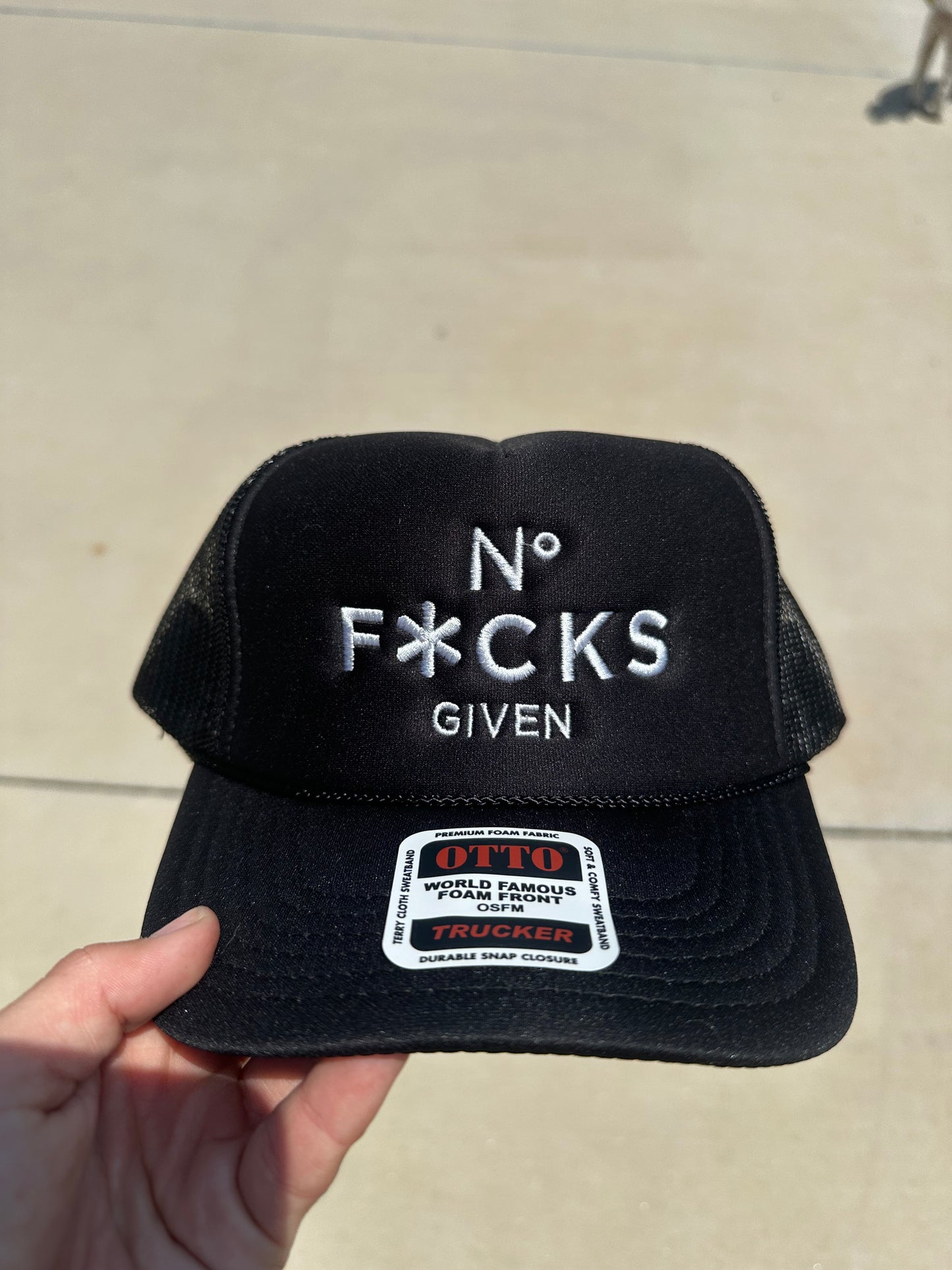 No F*cks Given embroidered hat