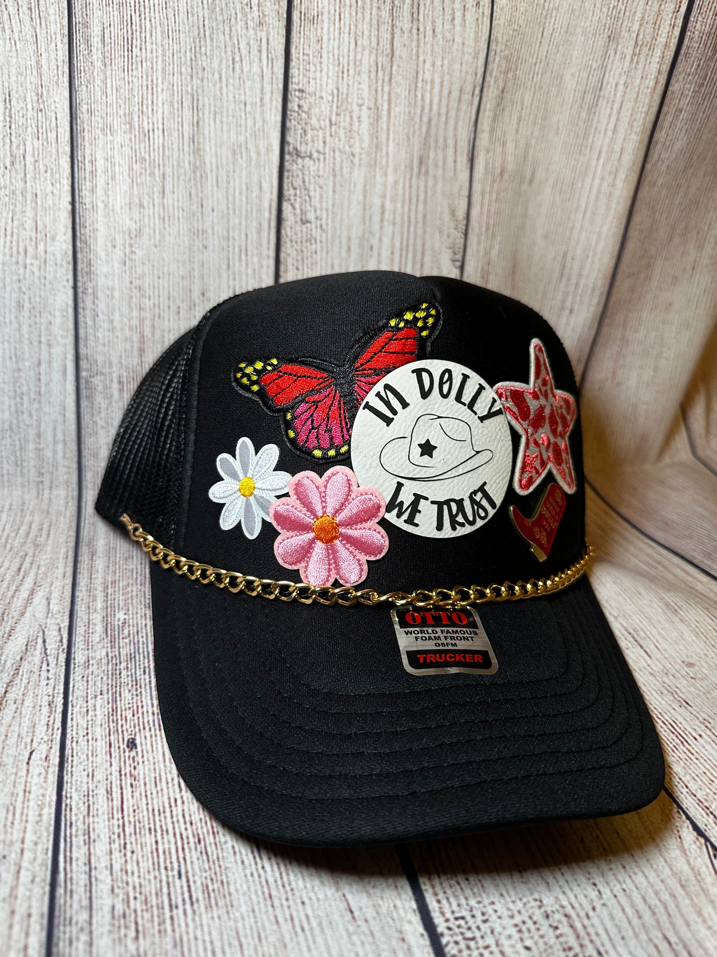 Dolly inspired patch hat