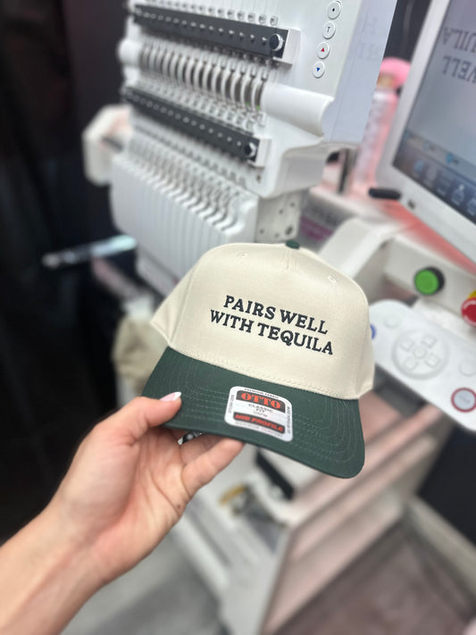 Pairs well with tequila embroidered hat