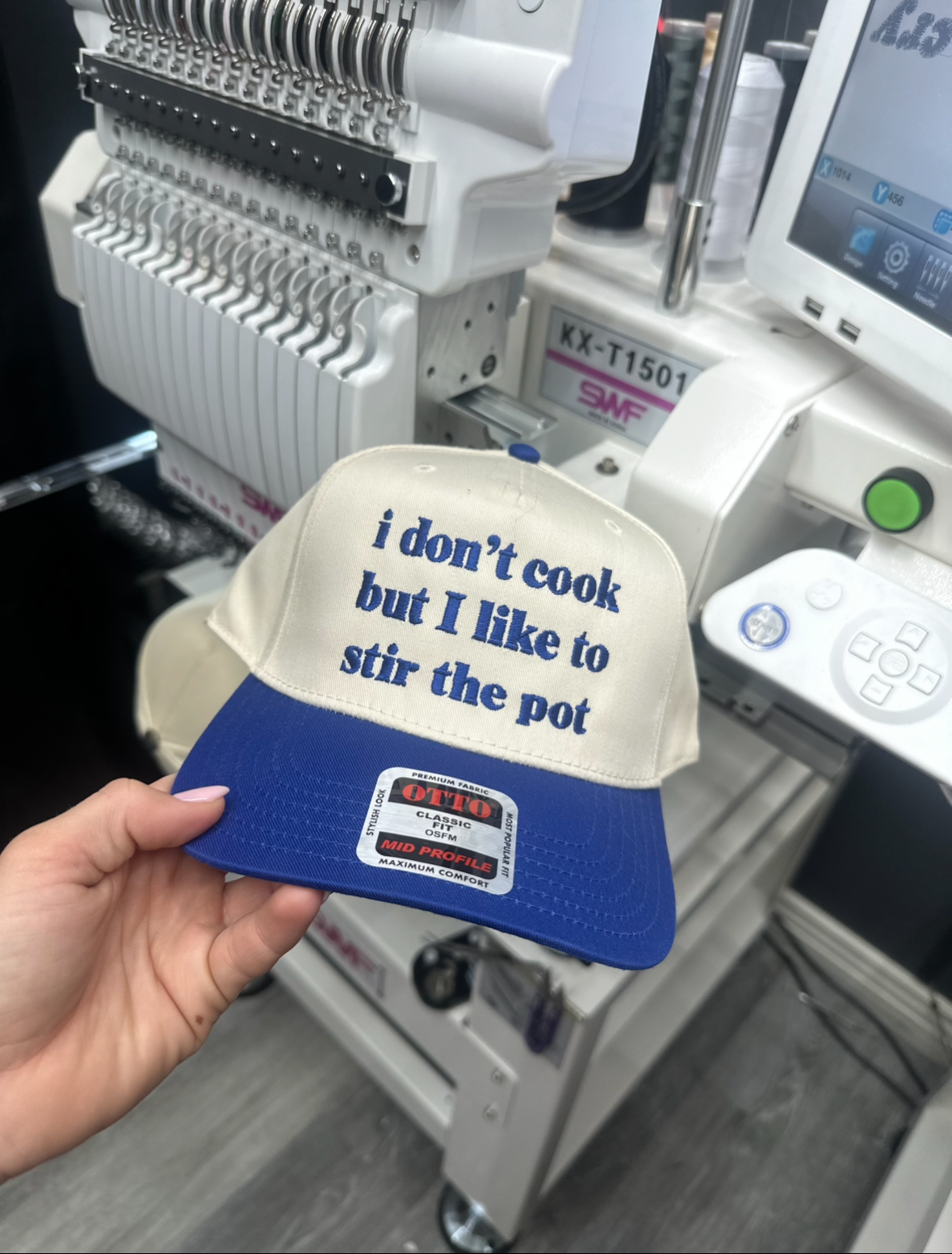 I don't cook embroidered hat