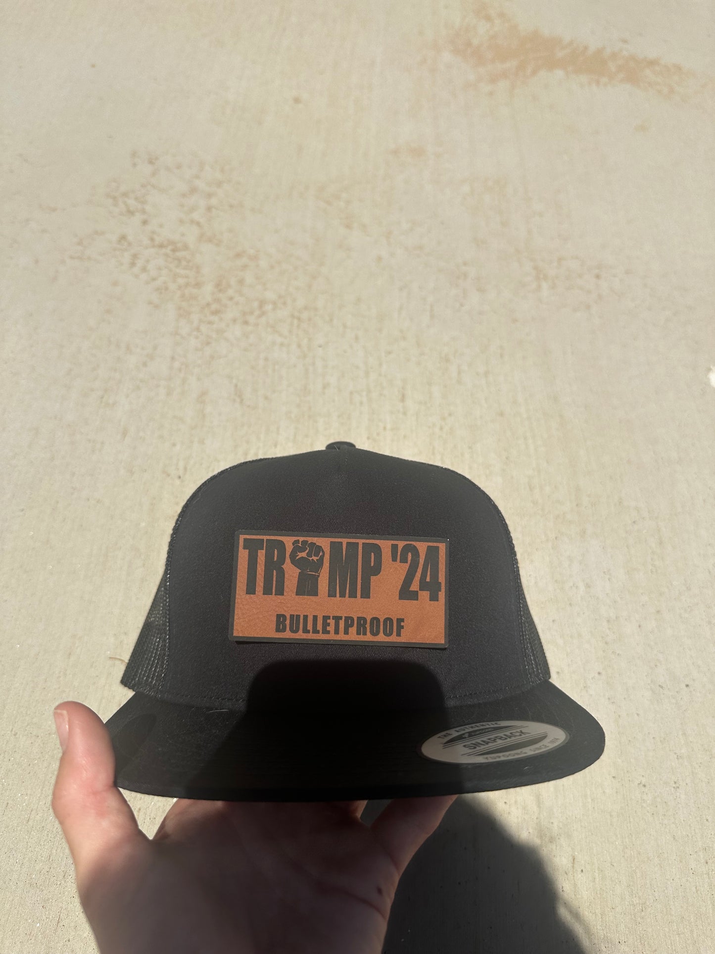 Bulletproof Trump '24 Leatherette Trump hat